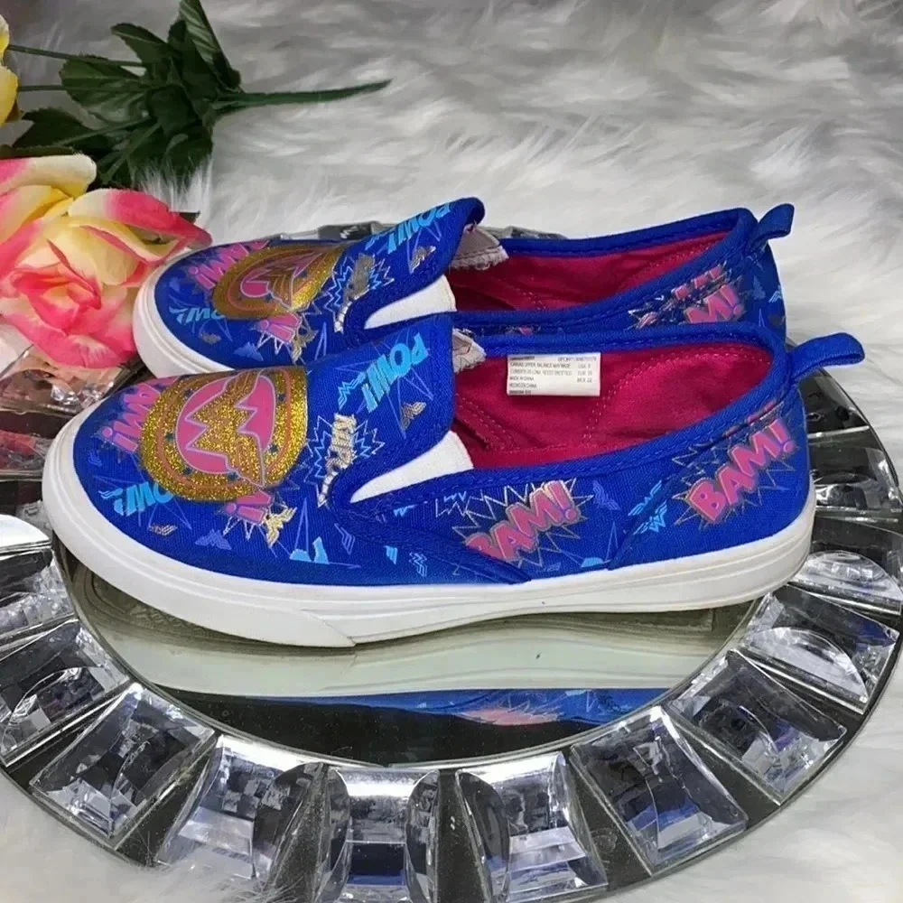 Wonder Woman Canvas Tennis Slip On Sneaker…
